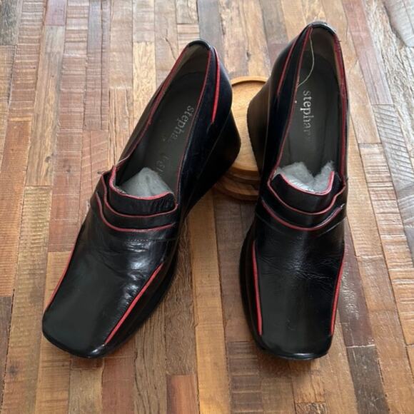 Rare Y2k Stephane Kelian Wedge Square Toe Shoes, Size 7 - Picture 1 of 8
